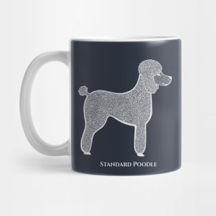 Standard Poodle with Name - detailed lovely dog design for poodle lovers Mug